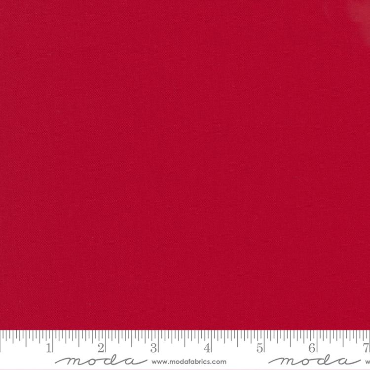 (SOLD PER BOLT) Bella Solids Christmas Red Moda Fabrics Cotton Fabric MD-9900-16-FB