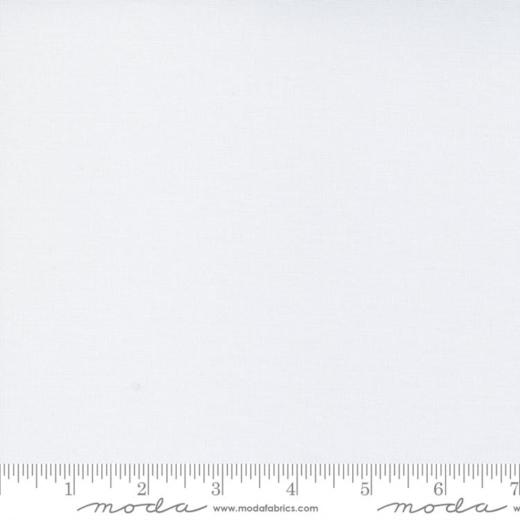 (SOLD PER BOLT) Bella Solids Super White Moda Fabrics Cotton Fabric MD-9900-436-FB