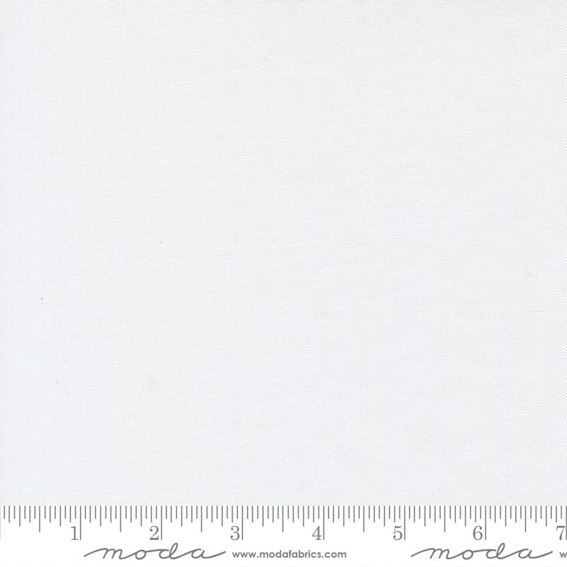 Bella Solids White Cotton Fabric MD-9900-500