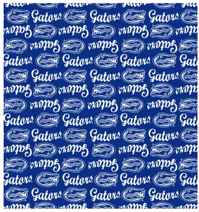 Florida Gators NCAA College Mini Packed Logo Sykel Enterprises Cotton Fabric FL-1390