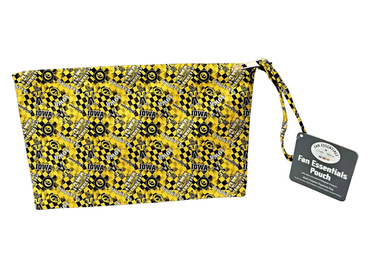 Iowa Hawkeyes NCAA Collegiate Bag Pouch Large Medium and Wristlet Collection Sykel Enterprises IA-5006