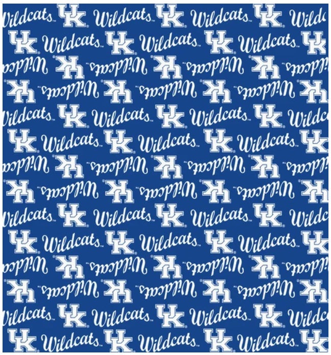 Kentucky Wildcats NCAA College Mini Packed Logo Sykel Enterprises Cotton Fabric KY-1390
