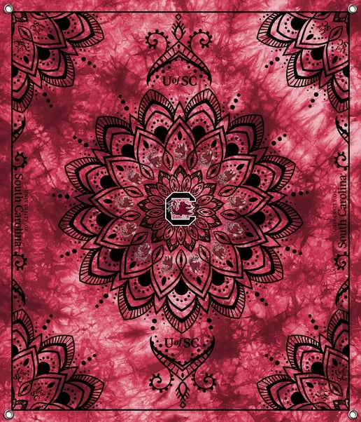 South Carolina Gamecocks NCAA College Tapestry Spirit Banner 58x47 inches Sykel Enterprises 4 Grommets Polyester Fabric SC-5001