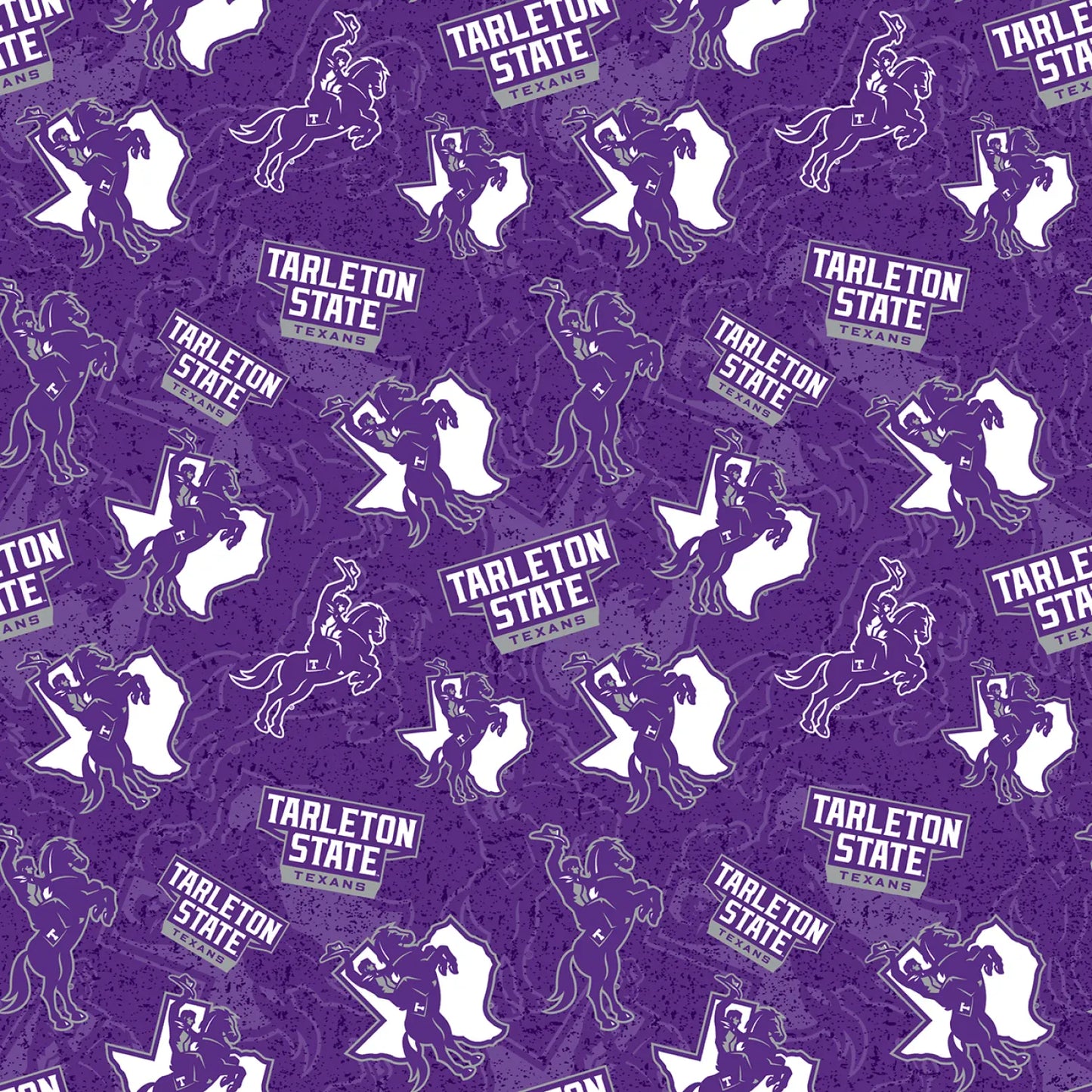 Tarleton State Texans NCAA College Tone on Tone Sykel Enterprises Cotton Fabric TARL-1178