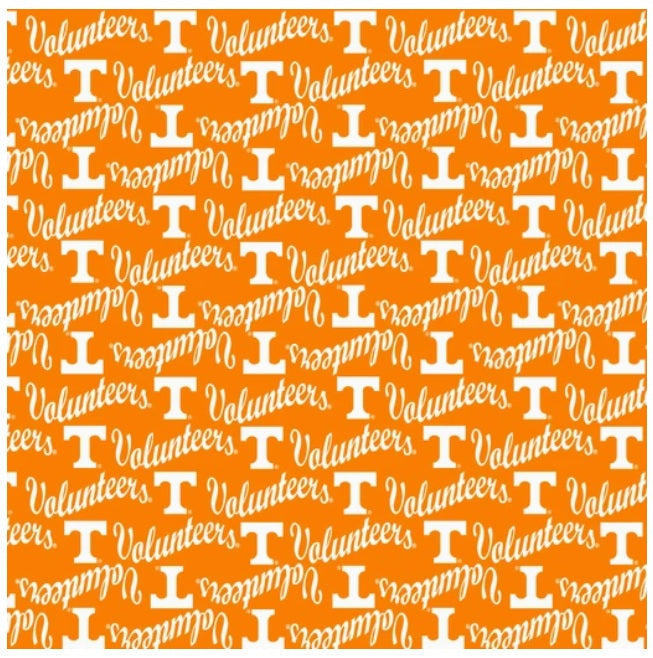 Tennessee Vols NCAA College Mini Packed Logo Sykel Enterprises Cotton Fabric TEN-1390