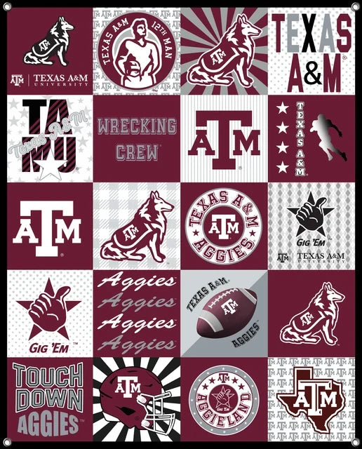 Texas Longhorns Shirt NCAA College Shirt Spirit Banner 58x47 inches Sykel Enterprises 4 Grommets Polyester Fabric TX-5003
