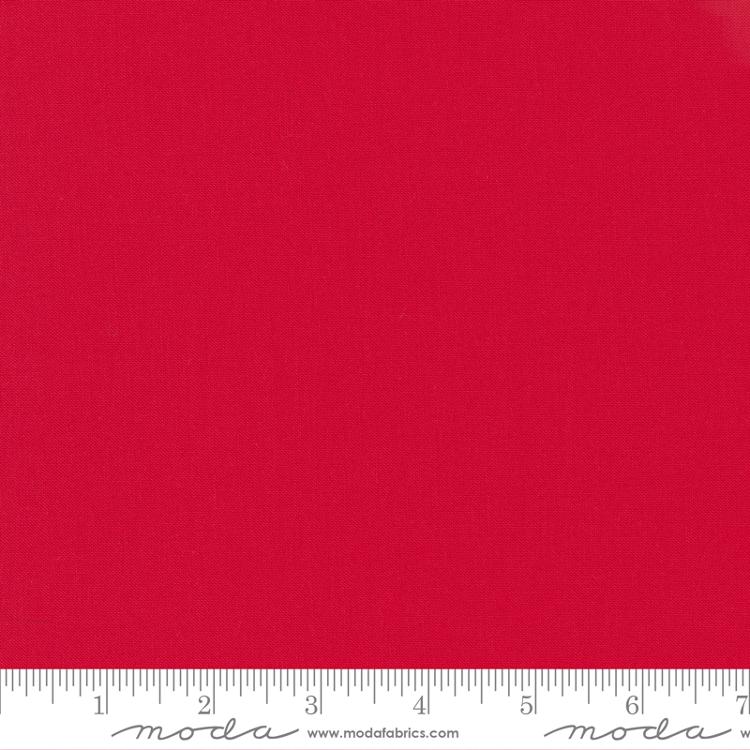 Bella Solid Bettys Red Moda Cotton Fabric MD 9900 123