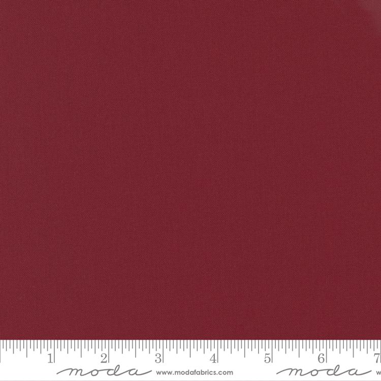 Bella Solid Kansas Red Moda Cotton Fabric MD 9900 150