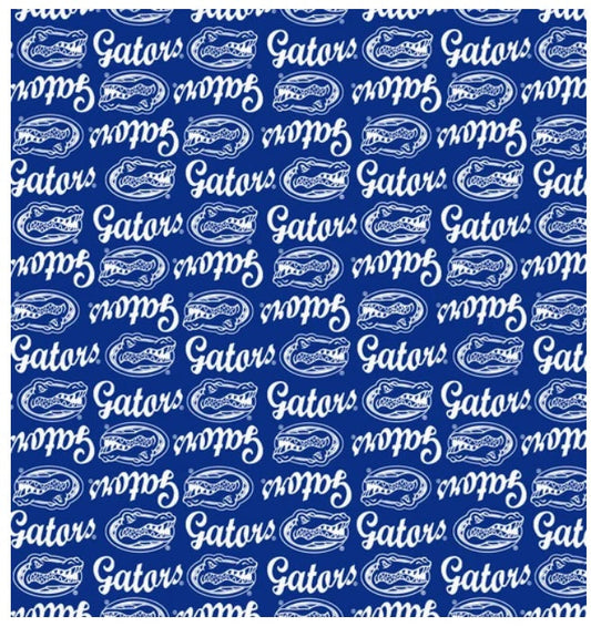 Florida Gators NCAA College Mini Packed Logo Sykel Enterprises Cotton Fabric FL-1390