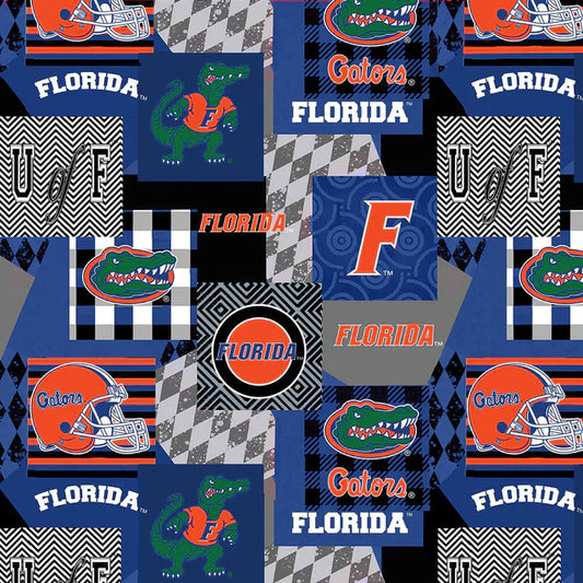 Florida Gators NCAA College Collegiate Minky Geo Sykel Enterprises Polyester Fabric FL-1367