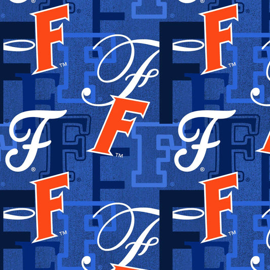 Florida Gators NCAA College Letters Sykel Cotton Fabric FL-1372