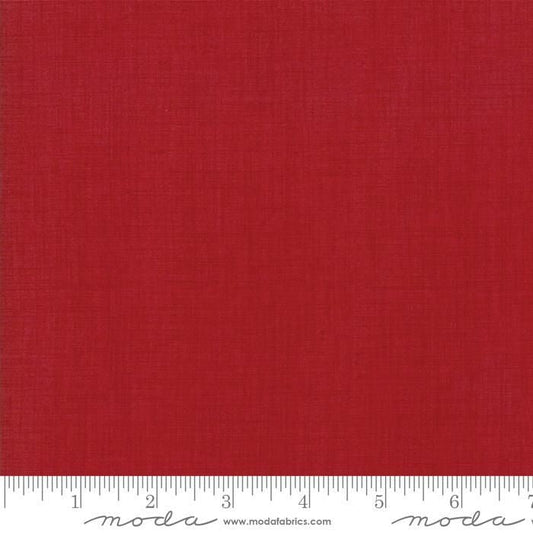 French General Solids Linen Texture Garance Red French General Moda Fabrics Cotton Fabric MD-13529-157