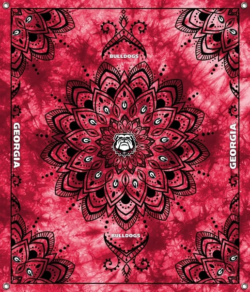 Georgia Bulldogs NCAA College Tapestry Spirit Banner 58x47 inches Sykel Enterprises 4 Grommets Polyester Fabric GA-5001