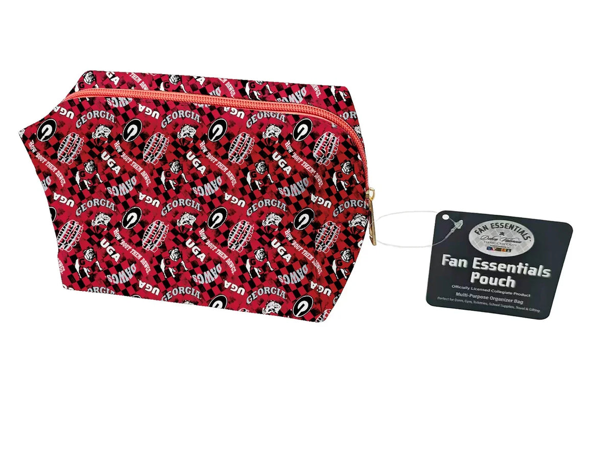 Georgia Bulldogs NCAA Collegiate Bag Pouch Large Medium and Wristlet Collection Sykel Enterprises GA-5006