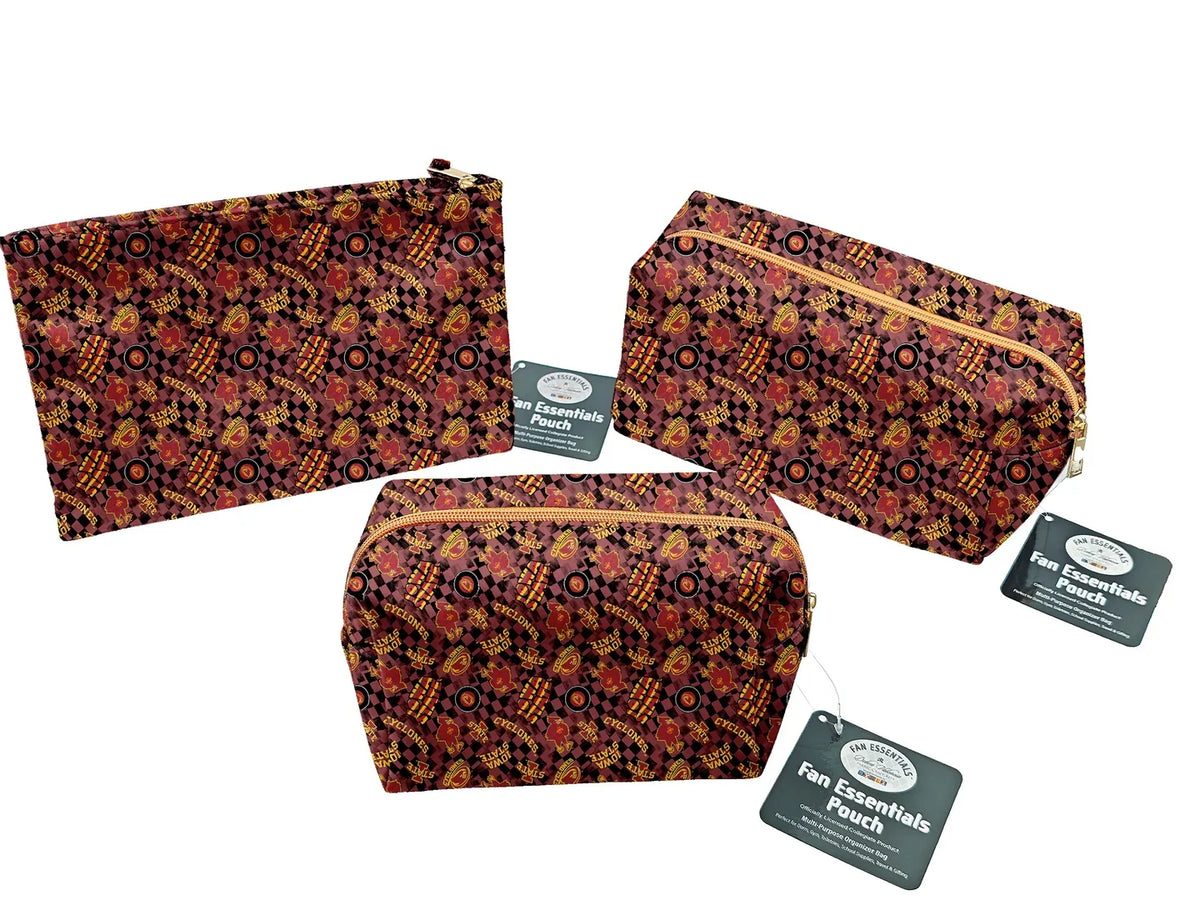 Iowa State Cyclones NCAA Collegiate Bag Pouch Large Medium and Wristlet Collection Sykel Enterprises ISU-5006