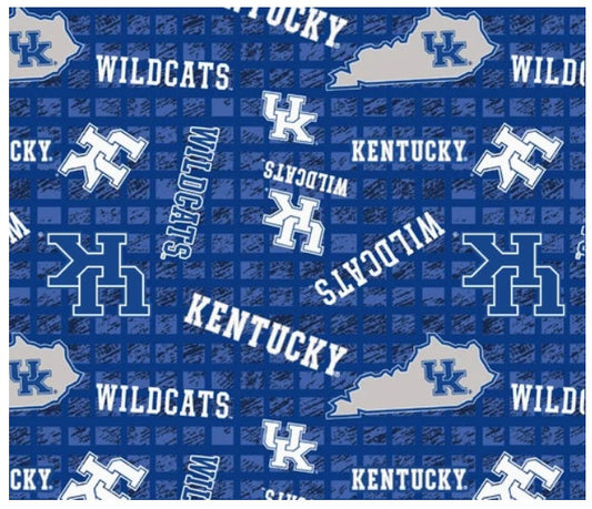 Kentucky Wildcats JERSEY KNIT NCAA College Sykel Enterprises Polyester Spandex Fabric KY-1401