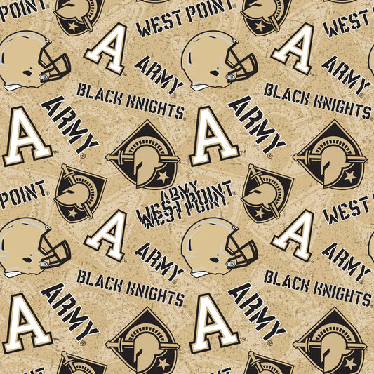Military Academy Black Knights NCAA College Tone on Tone Sykel Enterprises Cotton Fabric ARM-1178