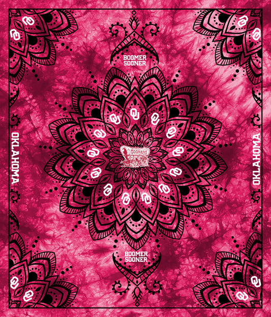 Officially Licensed Minky Fleece Oklahoma Sooners Wall Tapestry and Throw Blanket-48" x 56"