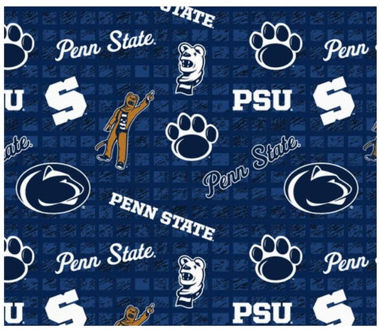 Pennsylvania State Nittany Lions NCAA College JERSEY KNIT Sykel Enteprises Polyester Spandex Fabric PS-1401