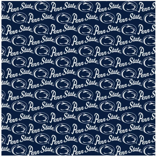 Pennsylvania State Nittany Lions NCAA College Mini Packed Logo Sykel Enterprises Cotton Fabric PS-1390