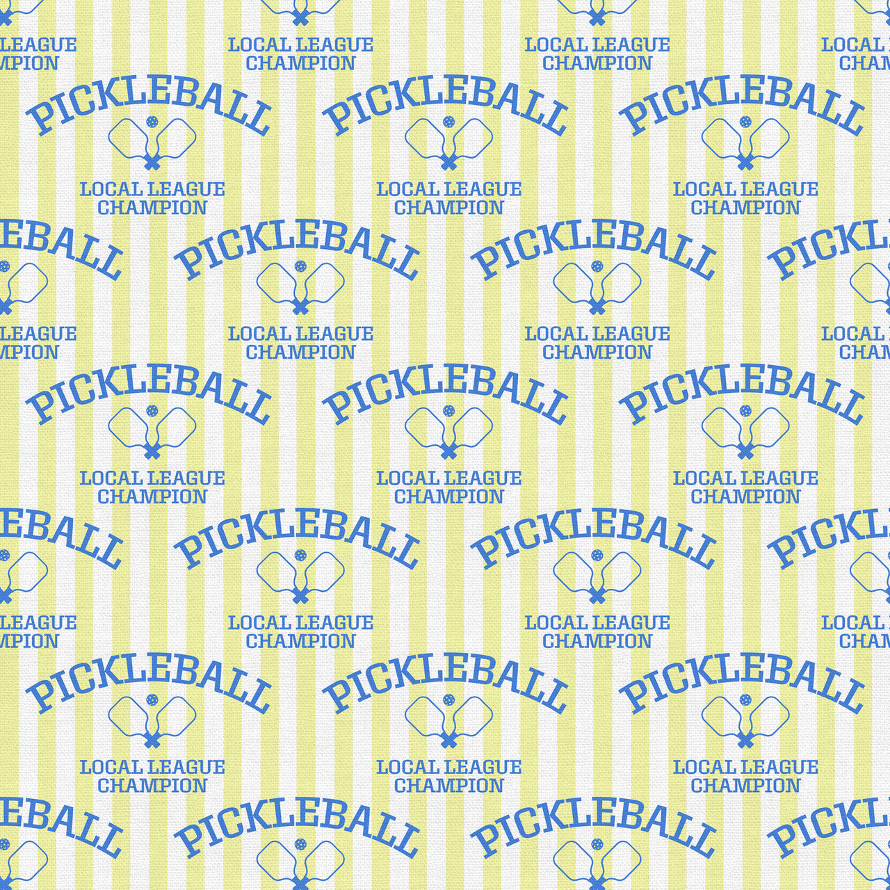 Pickleball Playtime Champion Yellow Paintbrush Studio Cotton Fabric PBS-120-25082