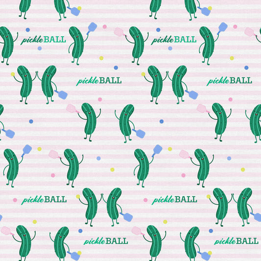 Pickleball Playtime Pickle Pros Green Paintbrush Studio Cotton Fabric PBS-120-25074