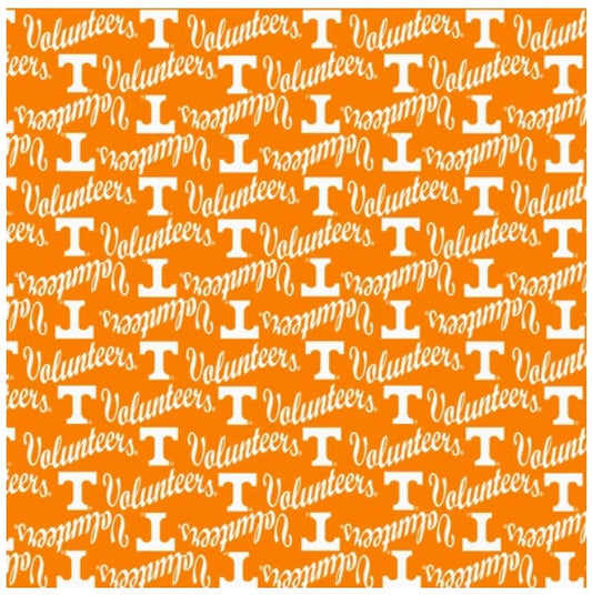 Tennessee Vols NCAA College Mini Packed Logo Sykel Enterprises Cotton Fabric TEN-1390