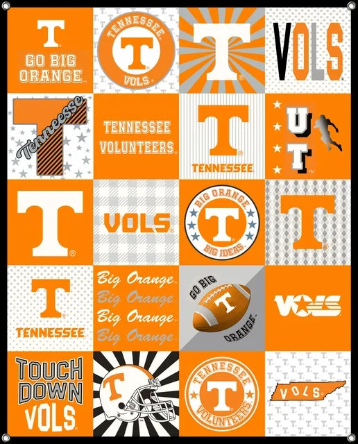 Tennessee Vols Shirt NCAA College Shirt Spirit Banner 58x47 inches Sykel Enterprises 4 Grommets Polyester Fabric TEN-5003