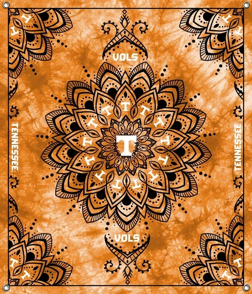 Tennessee Volunteers Vols NCAA College Tapestry Spirit Banner 58x47 inches Sykel Enterprises 4 Grommets Polyester Fabric TEN-5001