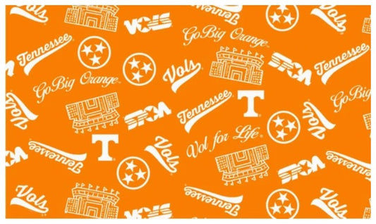 Tennessee Vols NCAA College Mini Stadium Logo Sykel Enterprises Cotton Fabric TEN-1389