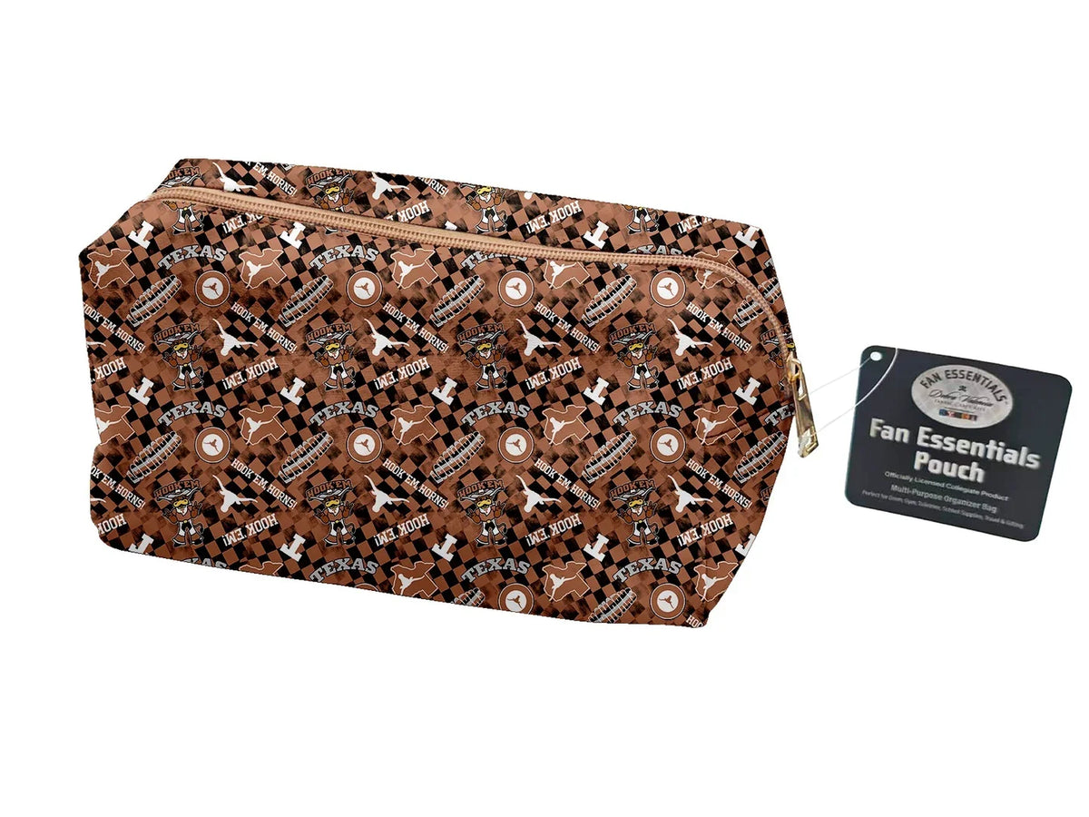 Texas Longhorns NCAA Collegiate Bag Pouch Large Medium and Wristlet Collection Sykel Enterprises TX-5006