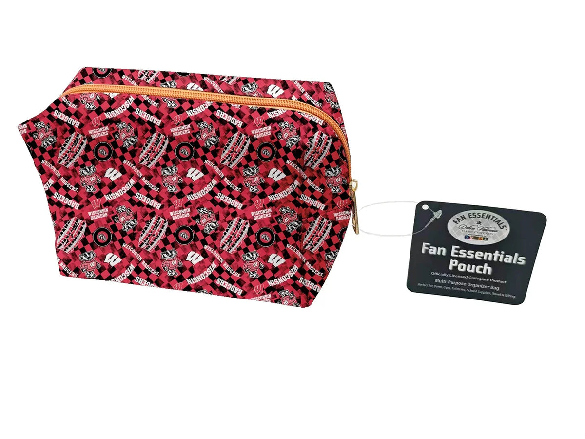 Wisconsin Badgers NCAA Collegiate Bag Pouch Large Medium and Wristlet Collection Sykel Enterprises WIS-5006